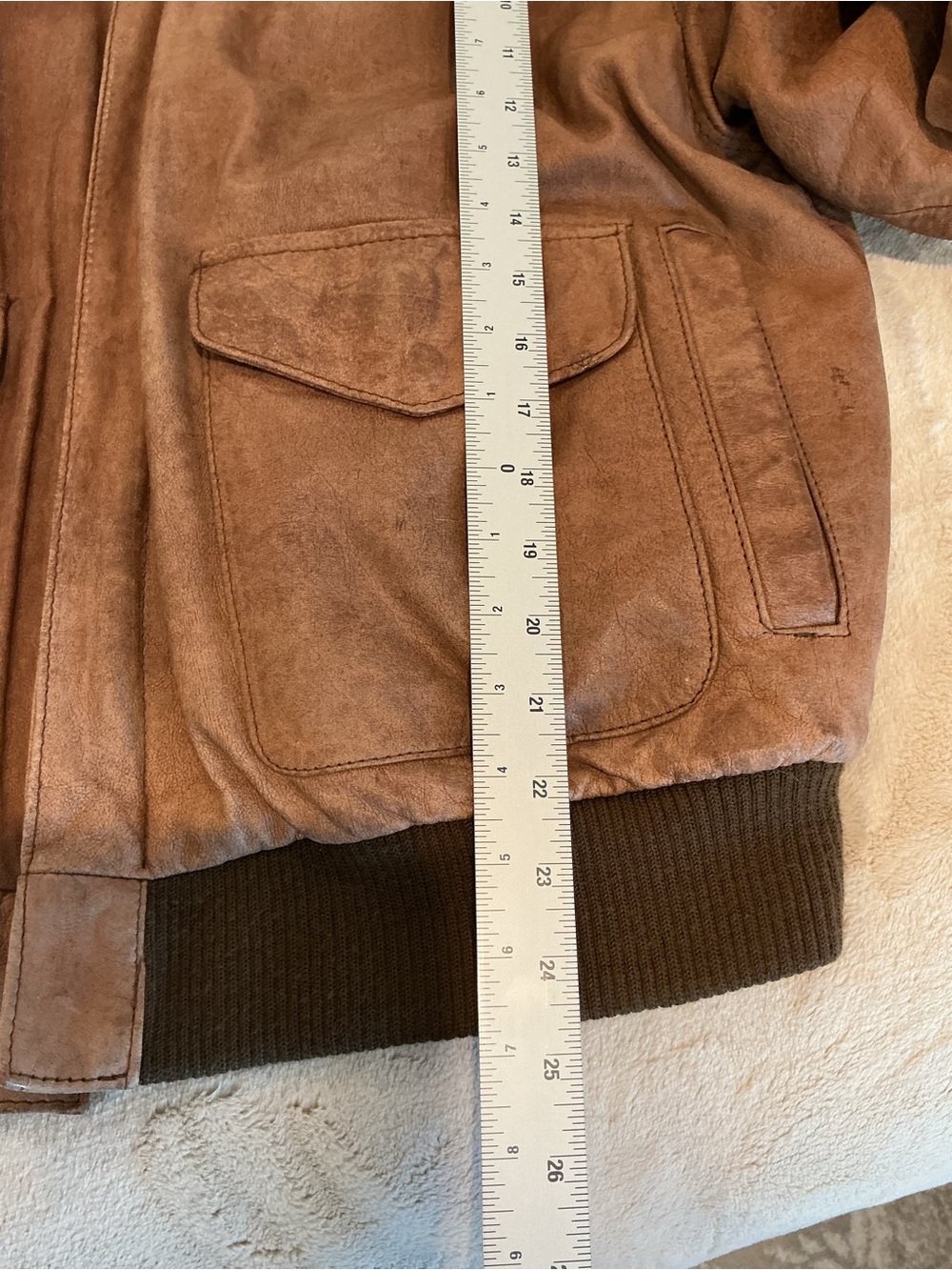 Vtg 90s Leather Bomber Flight Jacket Mens M Global Identity G-III Brown Lined - Picture 7 of 10